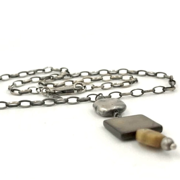 Silpada Vintage .925 Sterling Silver Tiger’s Eye Necklace 16-18”w/extension - Picture 7 of 9